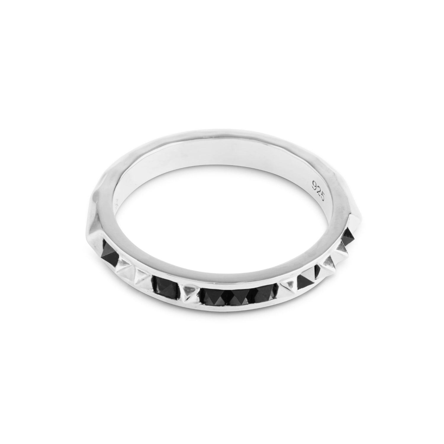 Onyx Set Crocodile Ring