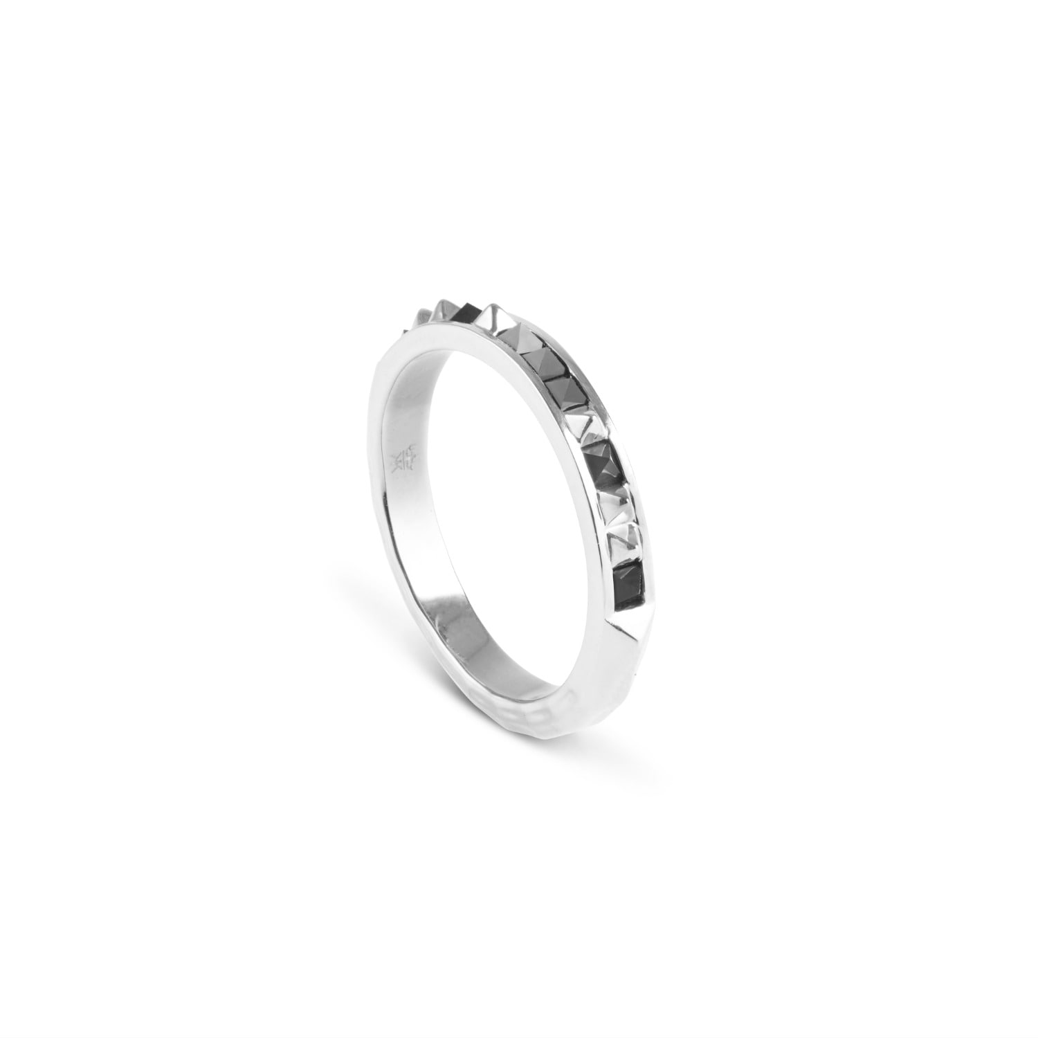 Onyx Set Crocodile Ring