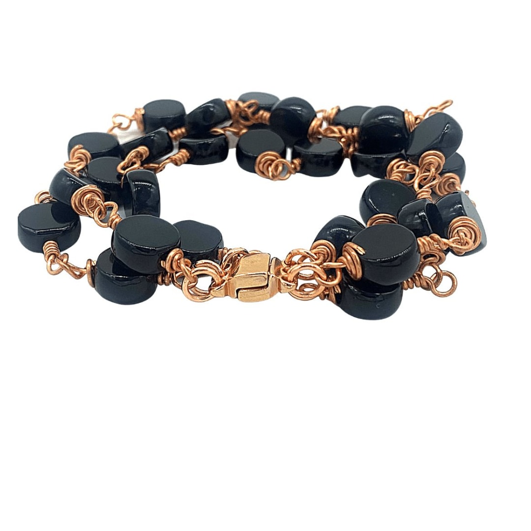 Onyx Socialite Beaded Bracelet