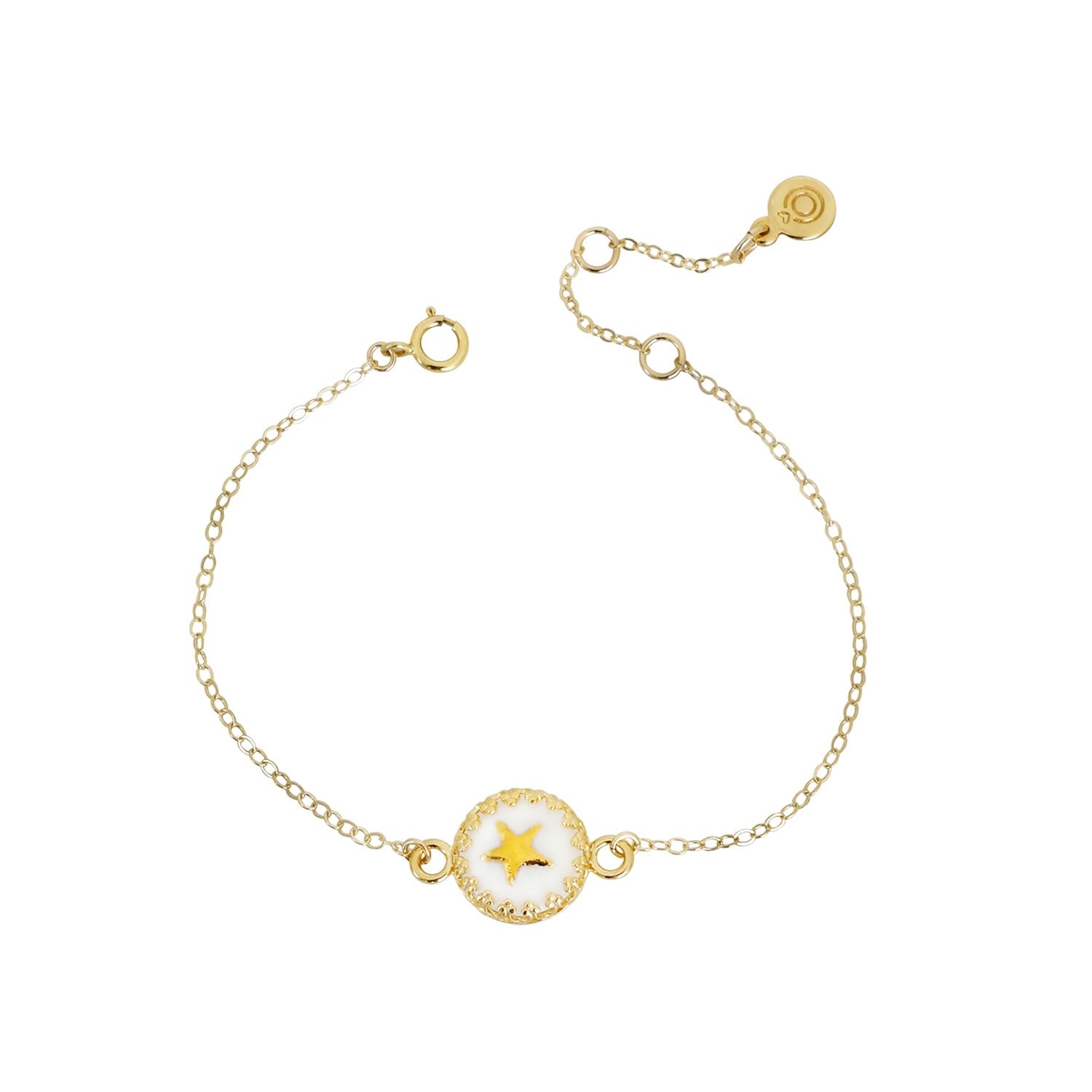 Porcelain Star Charm Bracelet