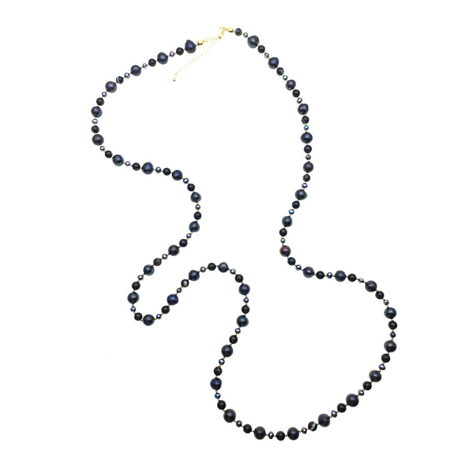 Simple Black Pearls Multi-Way Necklace