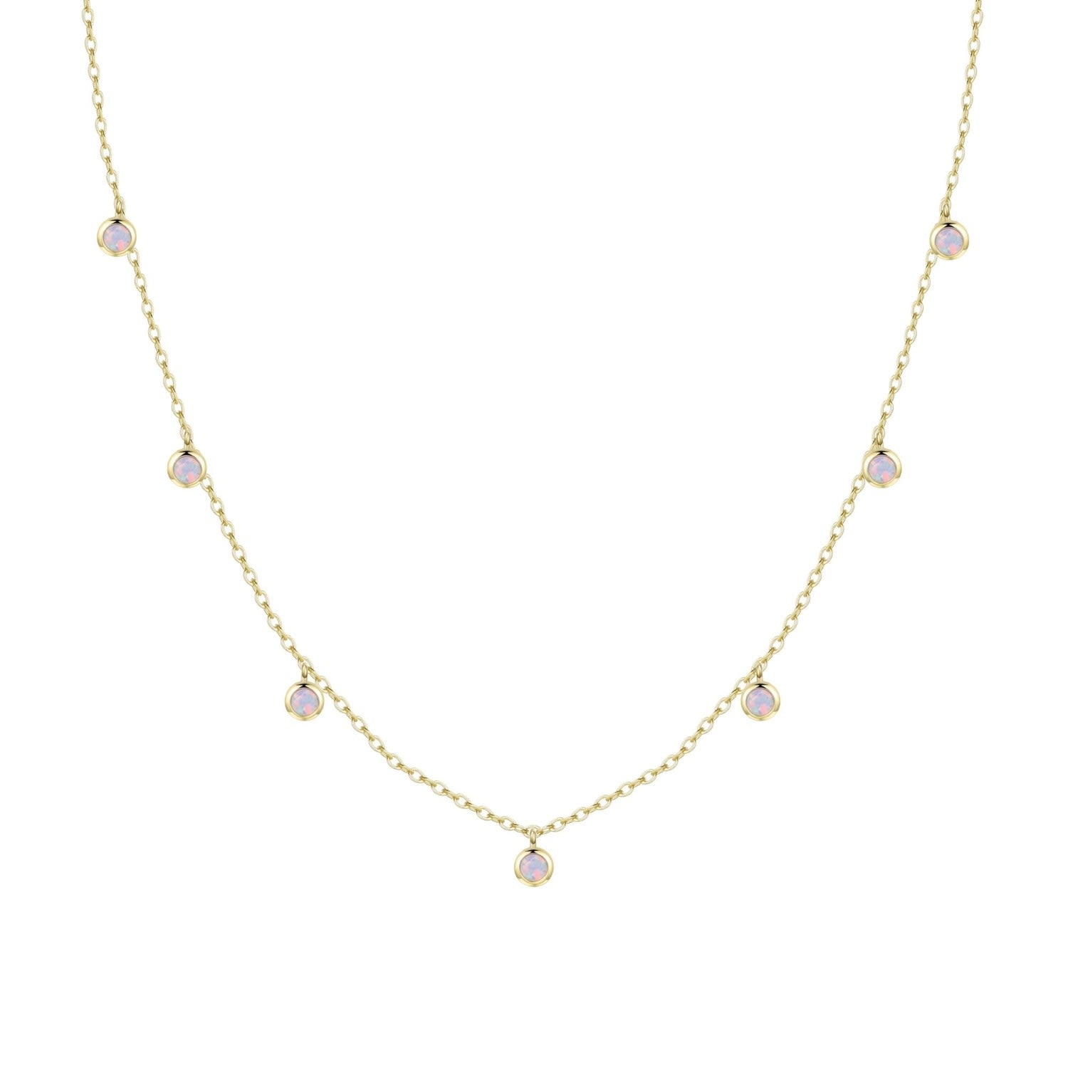 Opal Dew Drops Reversible Necklace - Lavender