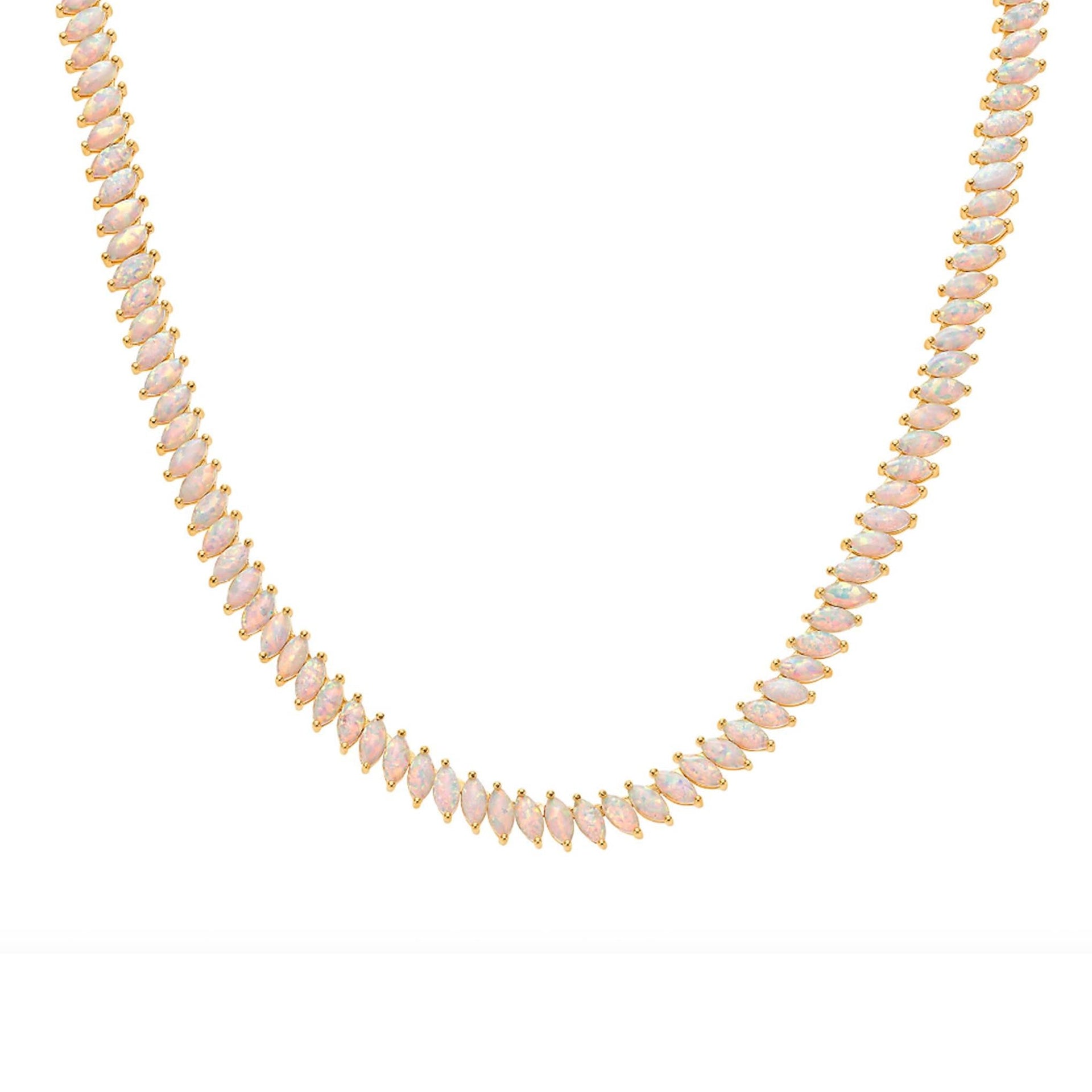 Opal Fiare Tennis Necklace