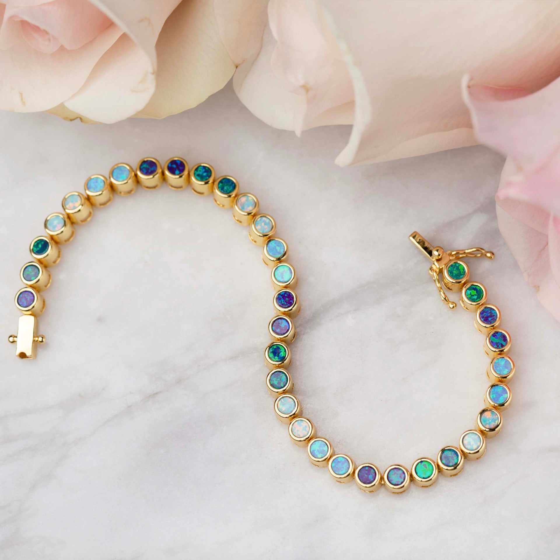Opal Ombre Tennis Bracelet