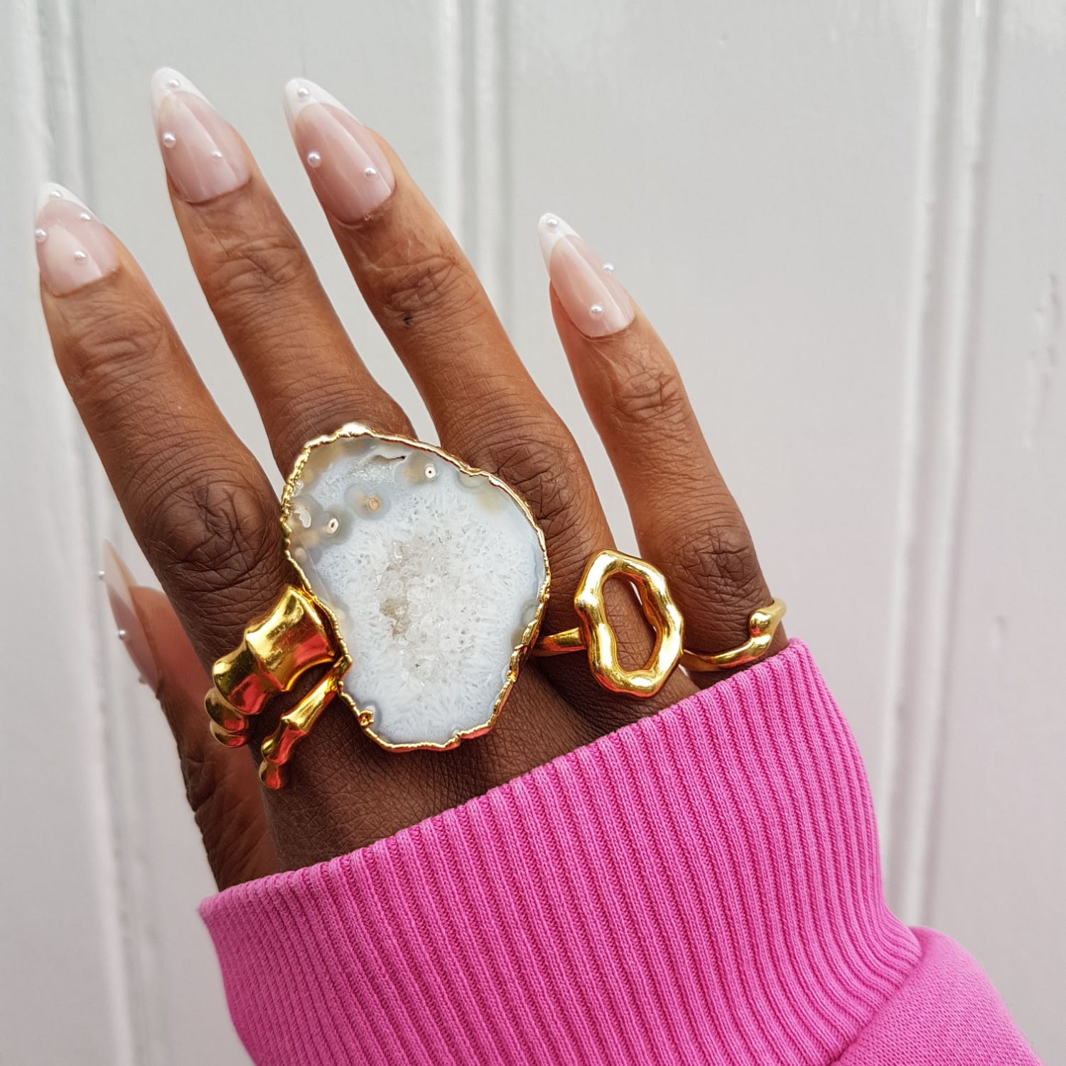 Open Wide Gold Vermeil Adjustable Ring