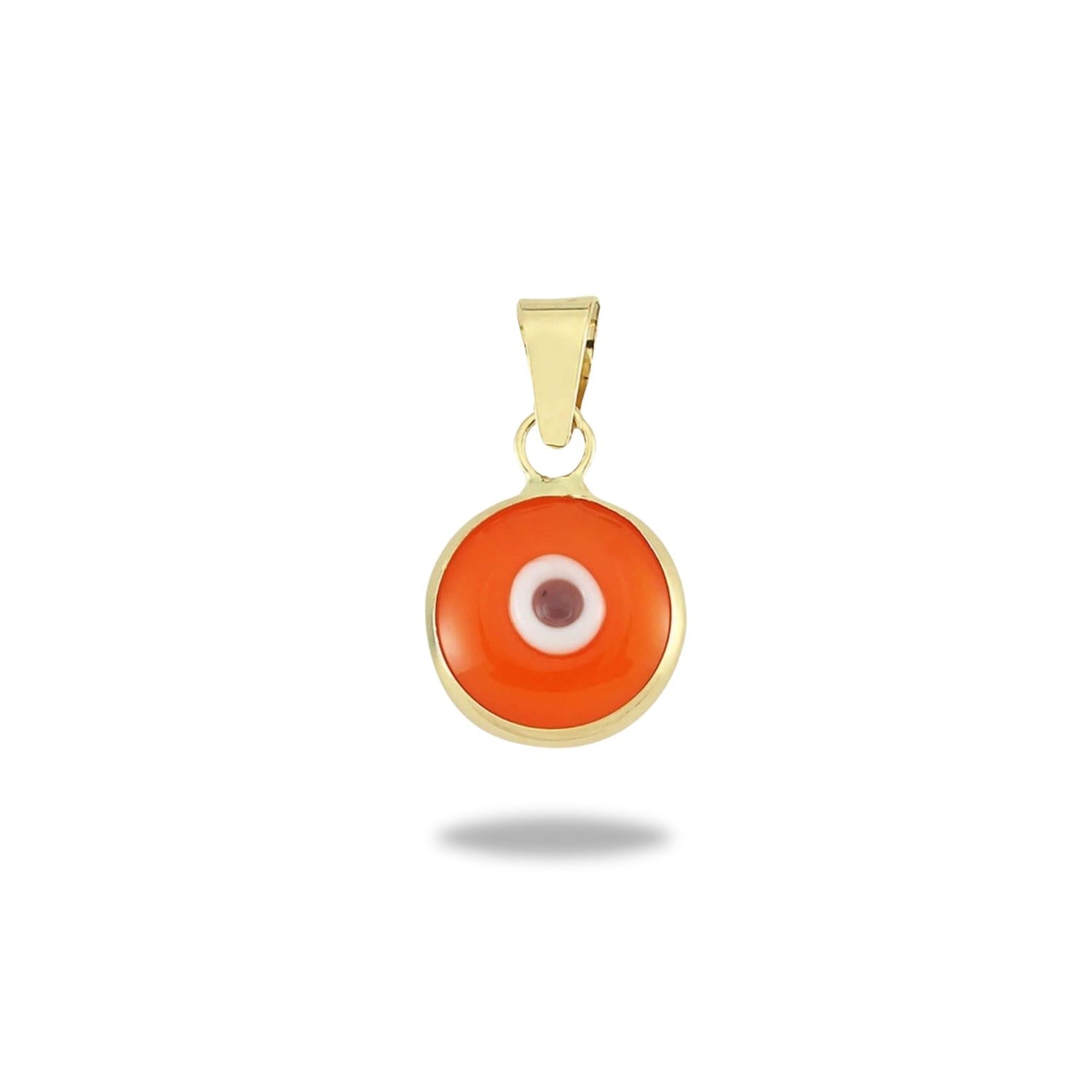 Orange Evil Eye Pendant / Your Lucky Charm