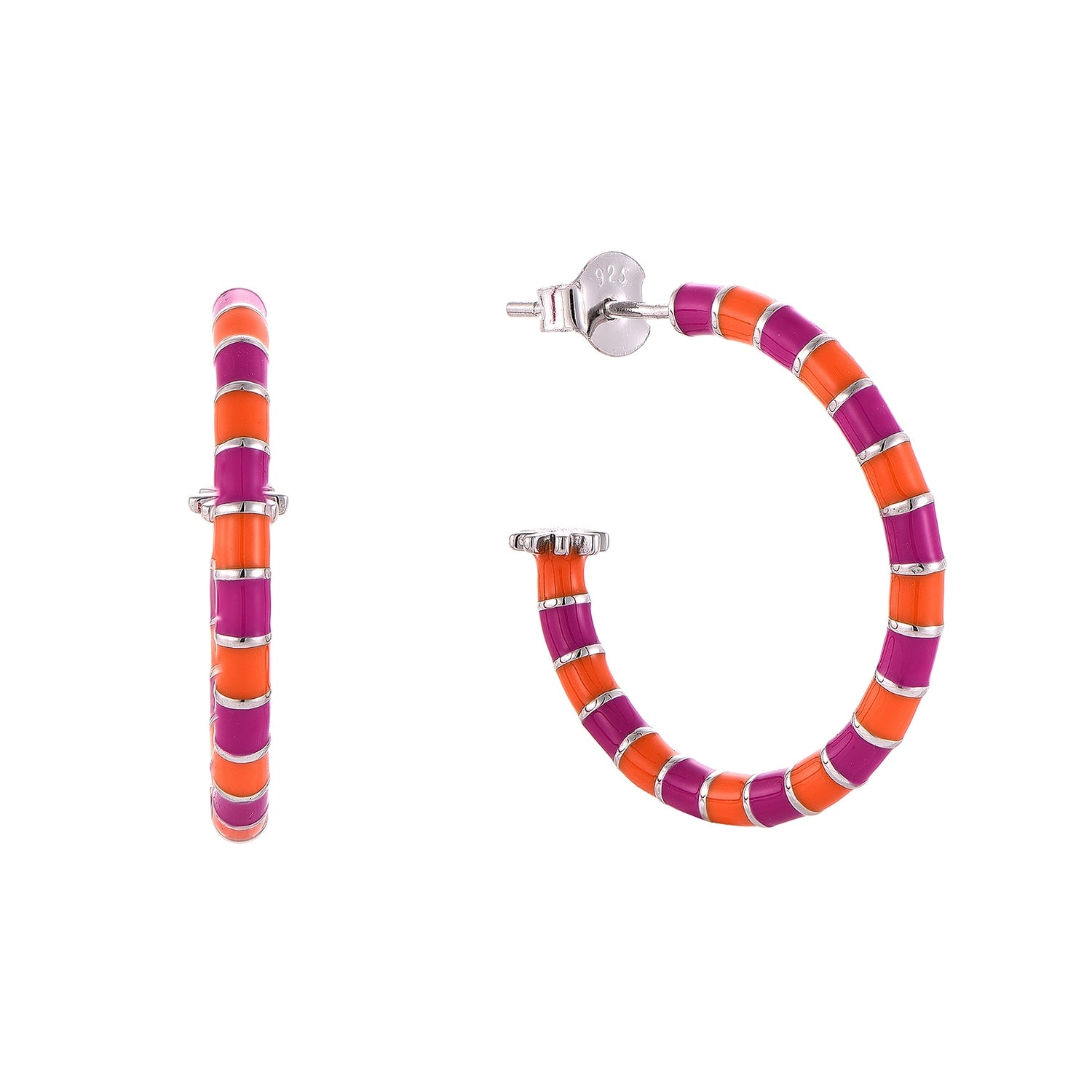 Orange & Purple Earrings