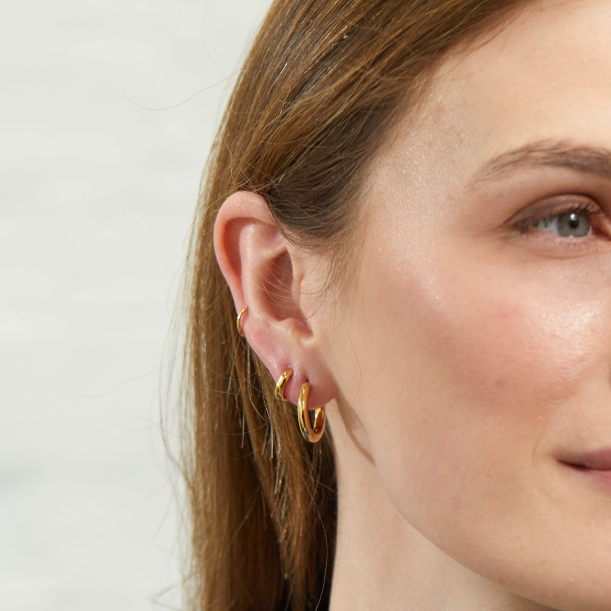Orba Gold Vermeil Huggie Hoop Earrings