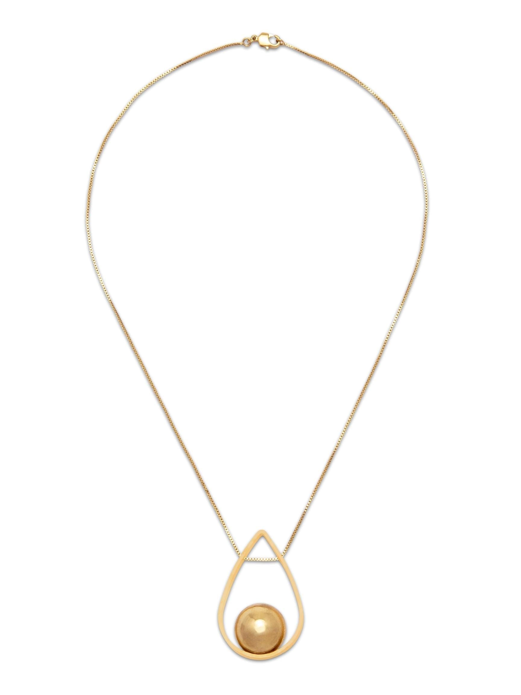 Orbita Swing Gold Pendant Necklace