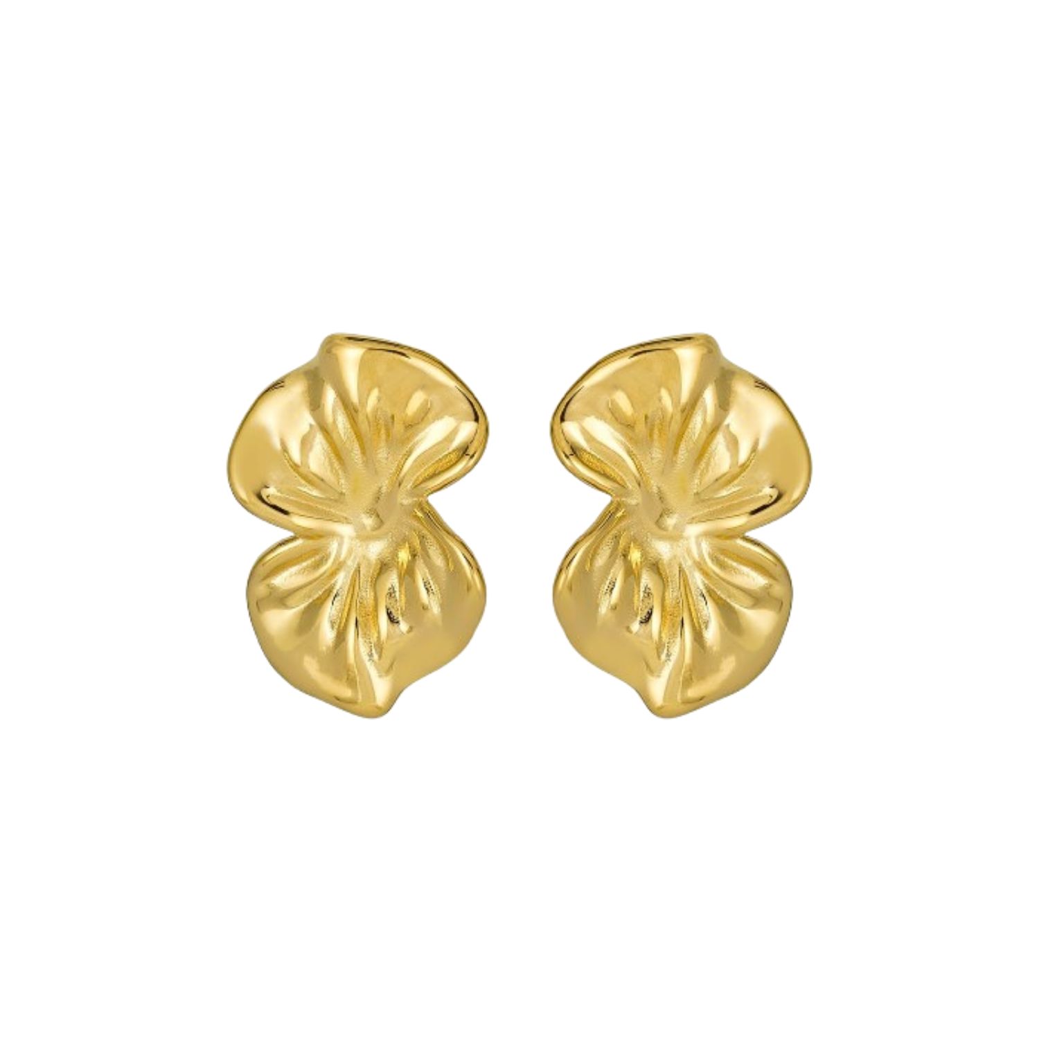 Orchid Earrings In Gold