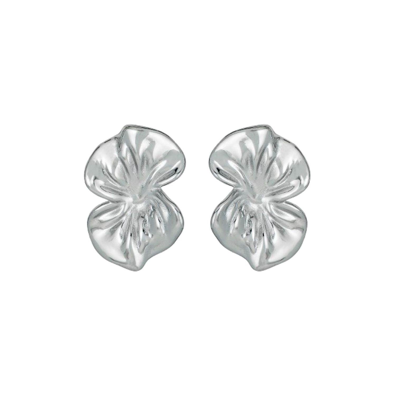 Orchid Earrings In Silver