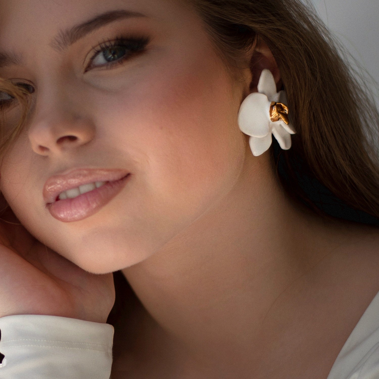 Orchid Stud Earrings