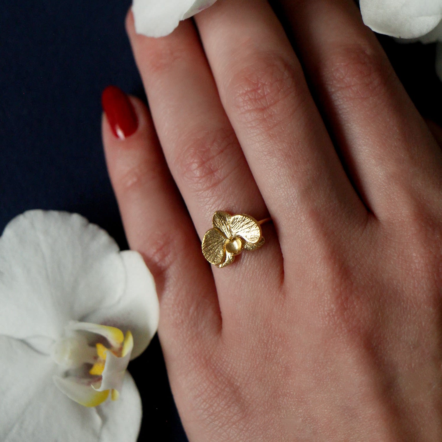 Orchid Ring - Gold