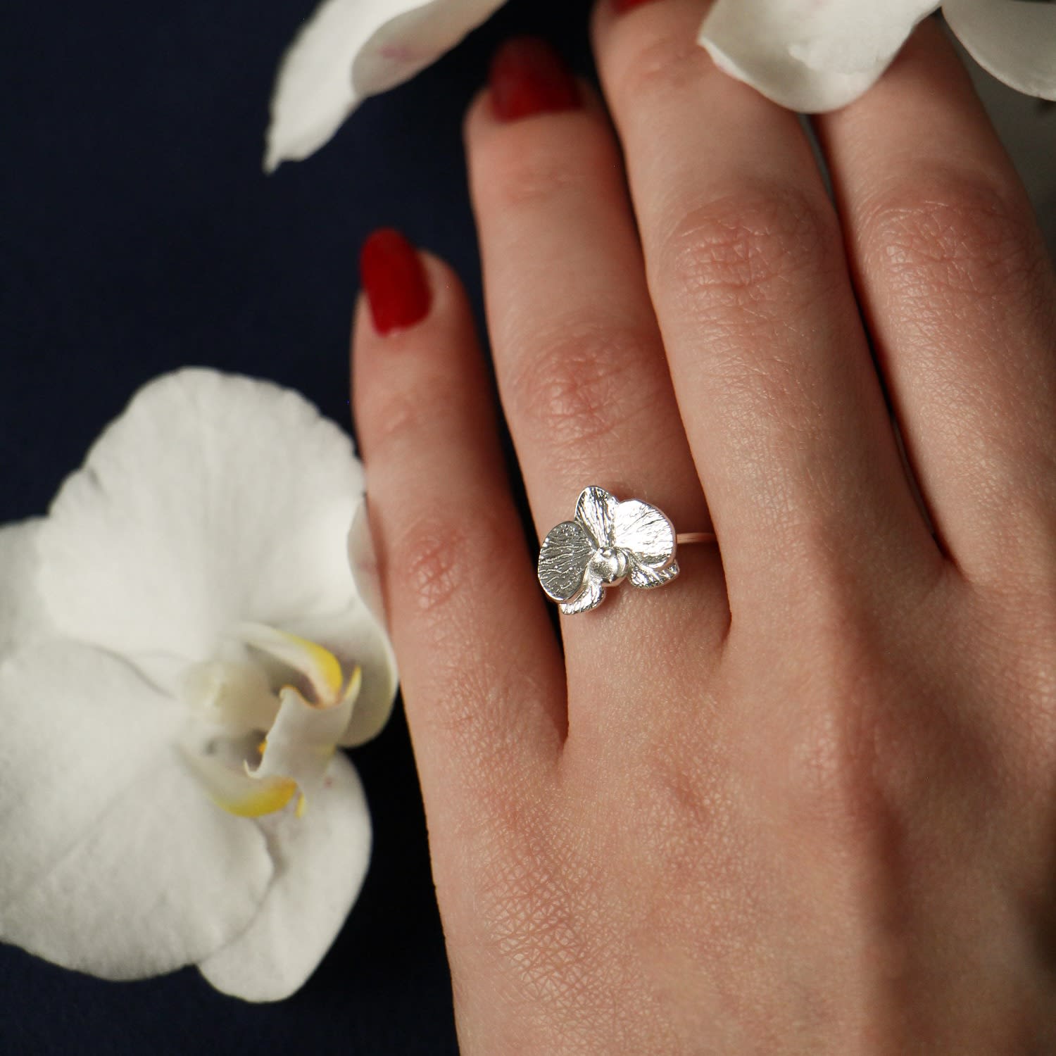 Orchid Ring - Silver