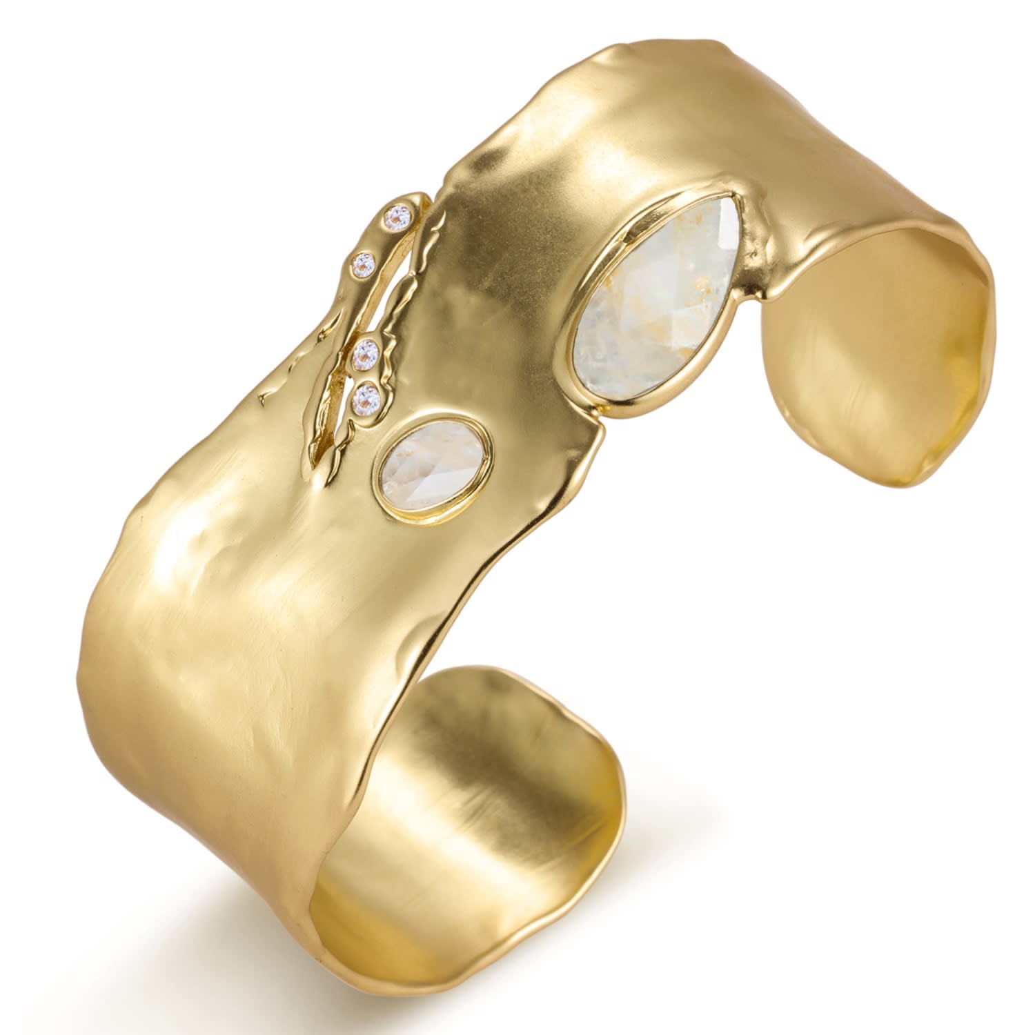 Organic Celestial Bangle Statement Cuff Bracelet