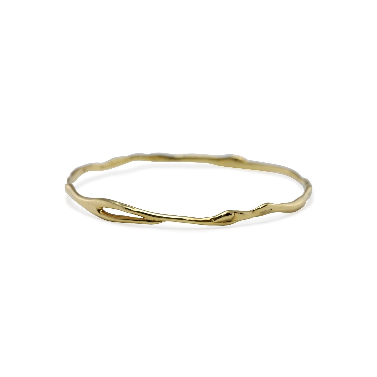 Organic Flow Gold Vermeil Bangle