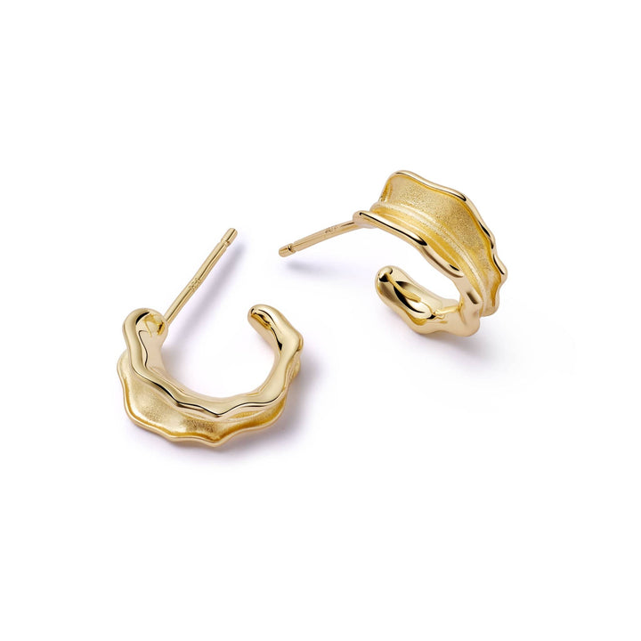 organic-mini-hoop-earrings-18ct-gold-plated-daisy-london