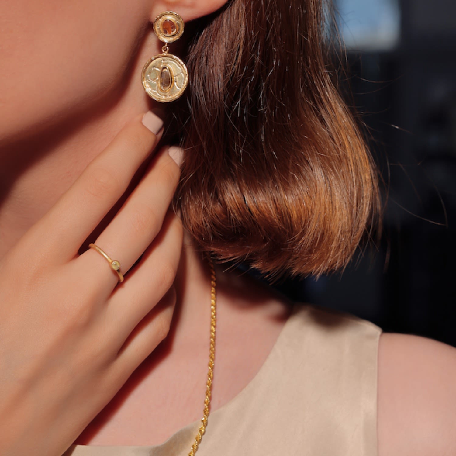 Orient Tourmaline Ring