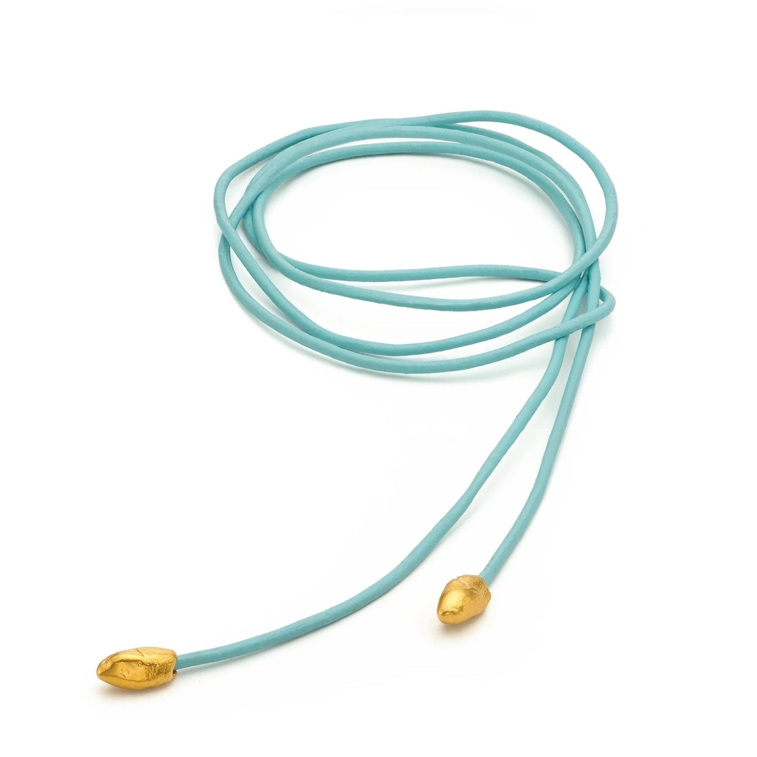 Origin Bow Blue Necklace Gold