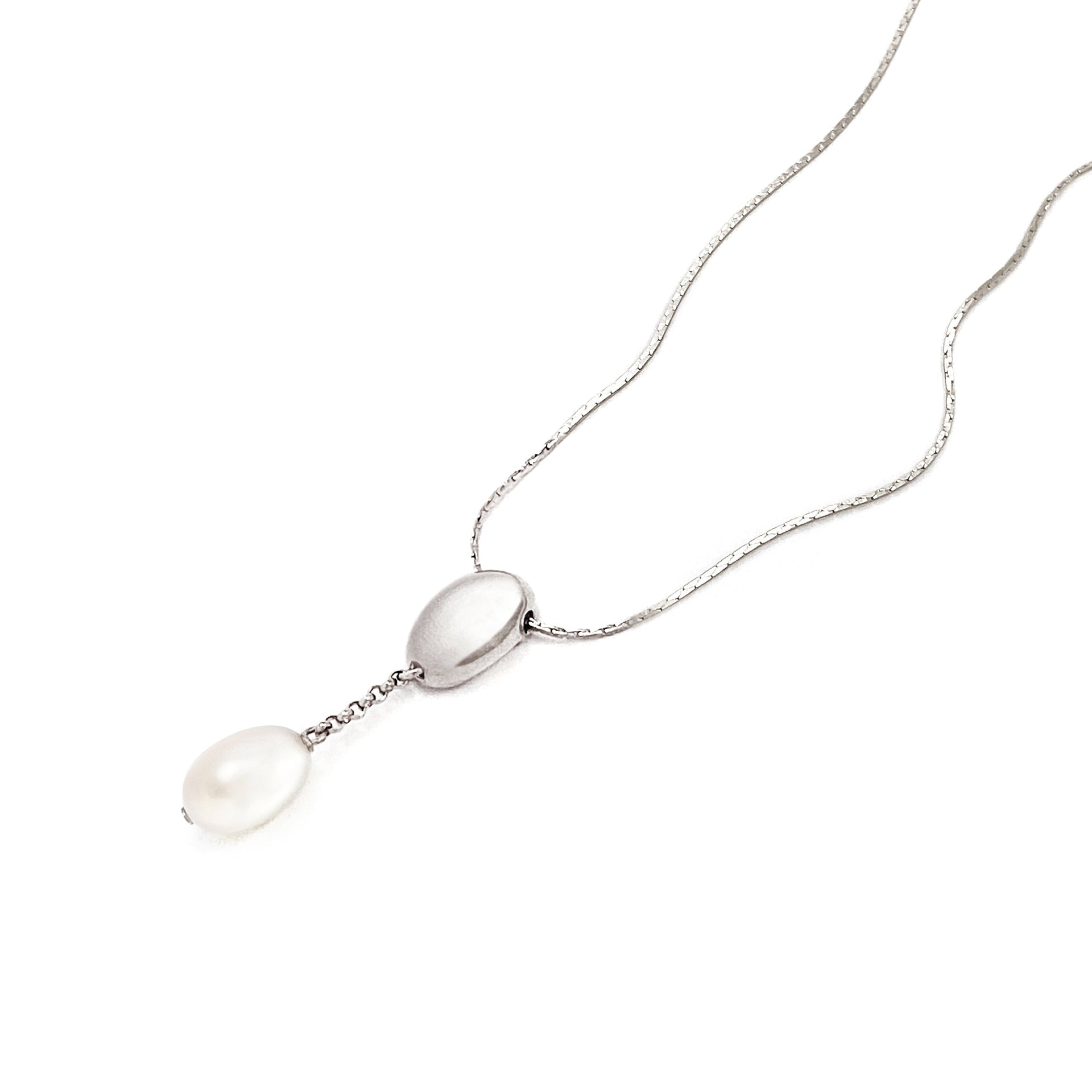 Origin Pearldrop Pendant - Silver