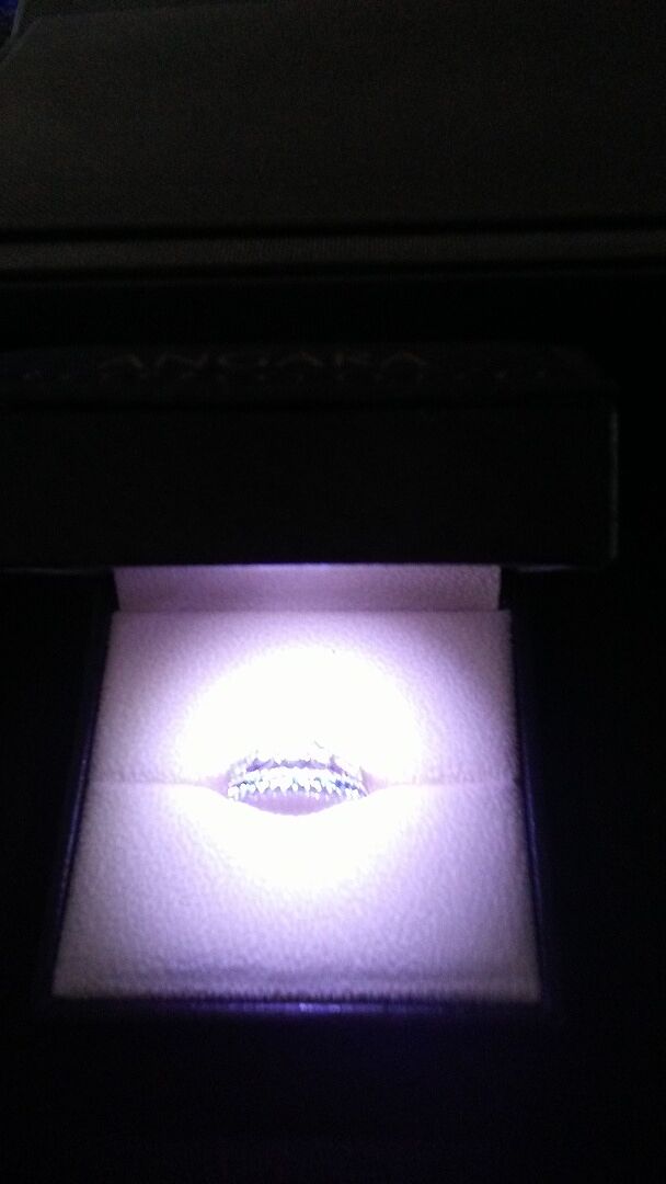 Triple Row Round Aquamarine and Diamond Wedding Band