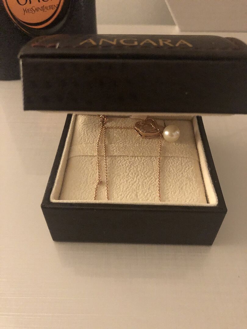 Tahitian Pearl Entwined Heart Pendant