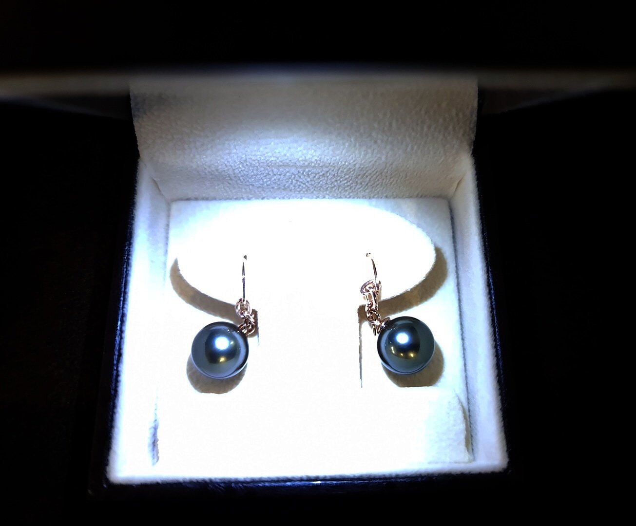 Solitaire South Sea Cultured Pearl Drop Earrings