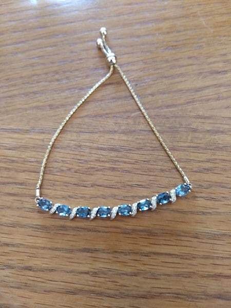 Oval Garnet Bolo Bracelet with Pave-Set Diamonds