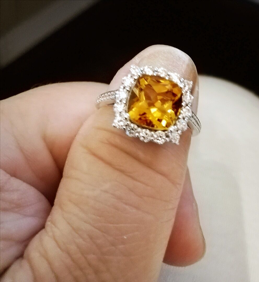 Cushion Tanzanite Cocktail Ring with Diamond Halo