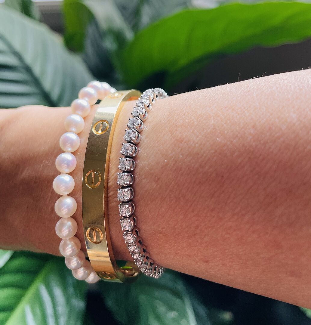 Classic Japanese Akoya Pearl Single Strand Bracelet