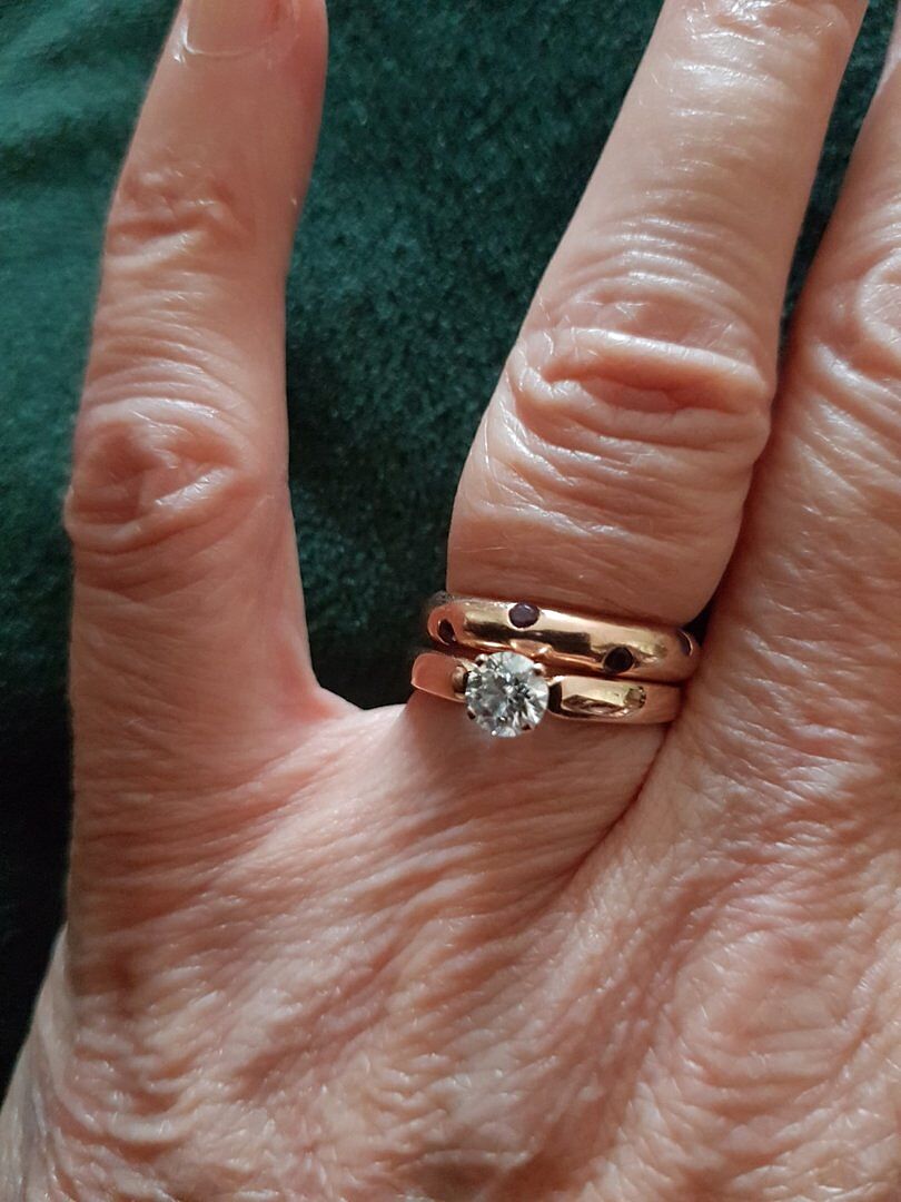 Classic Solitaire Diamond Rounded Cathedral Engagement Ring