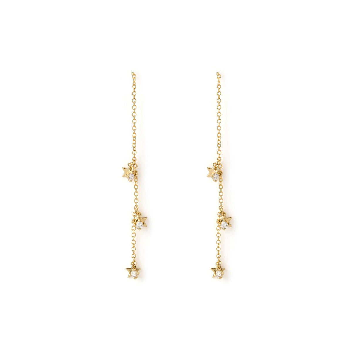 Orion Threader Gold Earrings