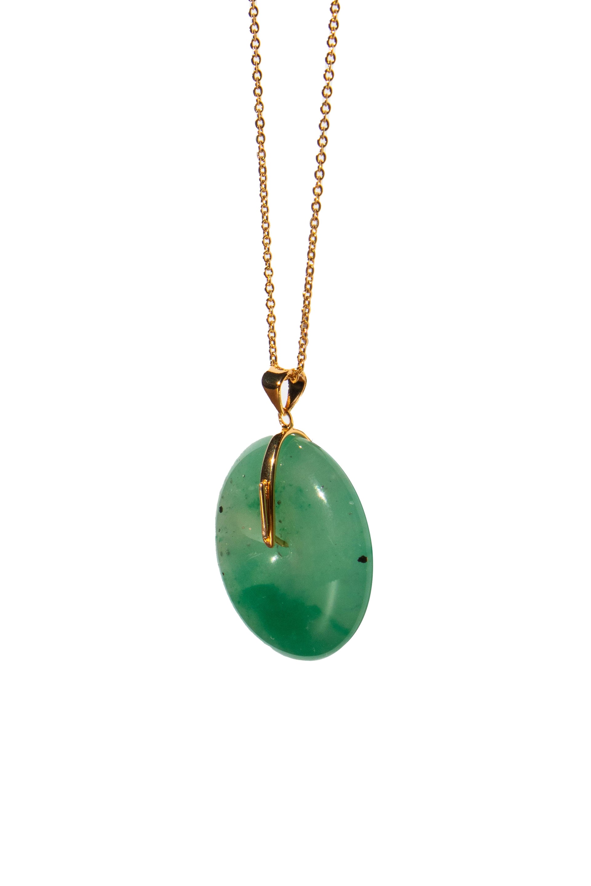 Oro Jade Stone Pendant Necklace