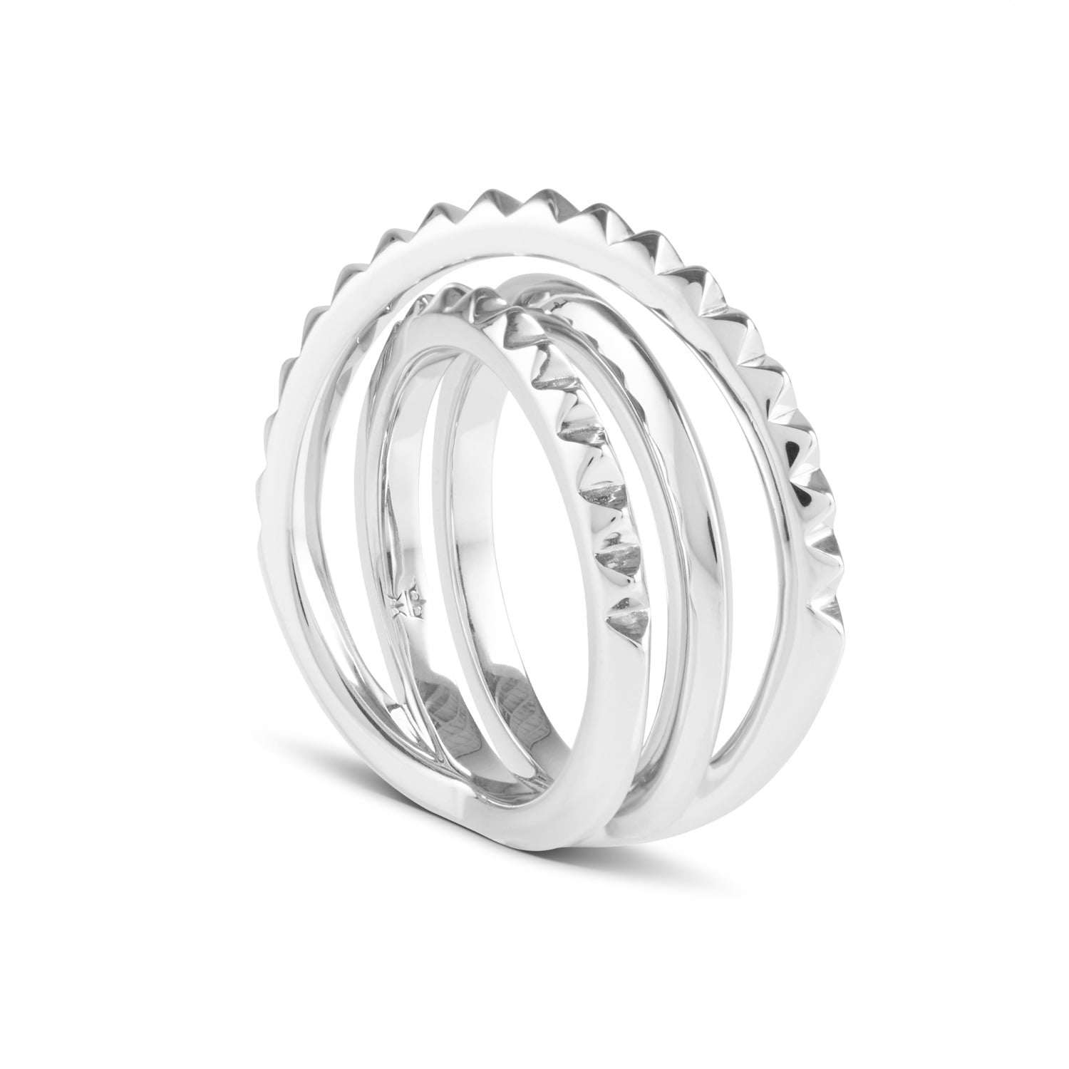 Entwined Serpent Ring Silver
