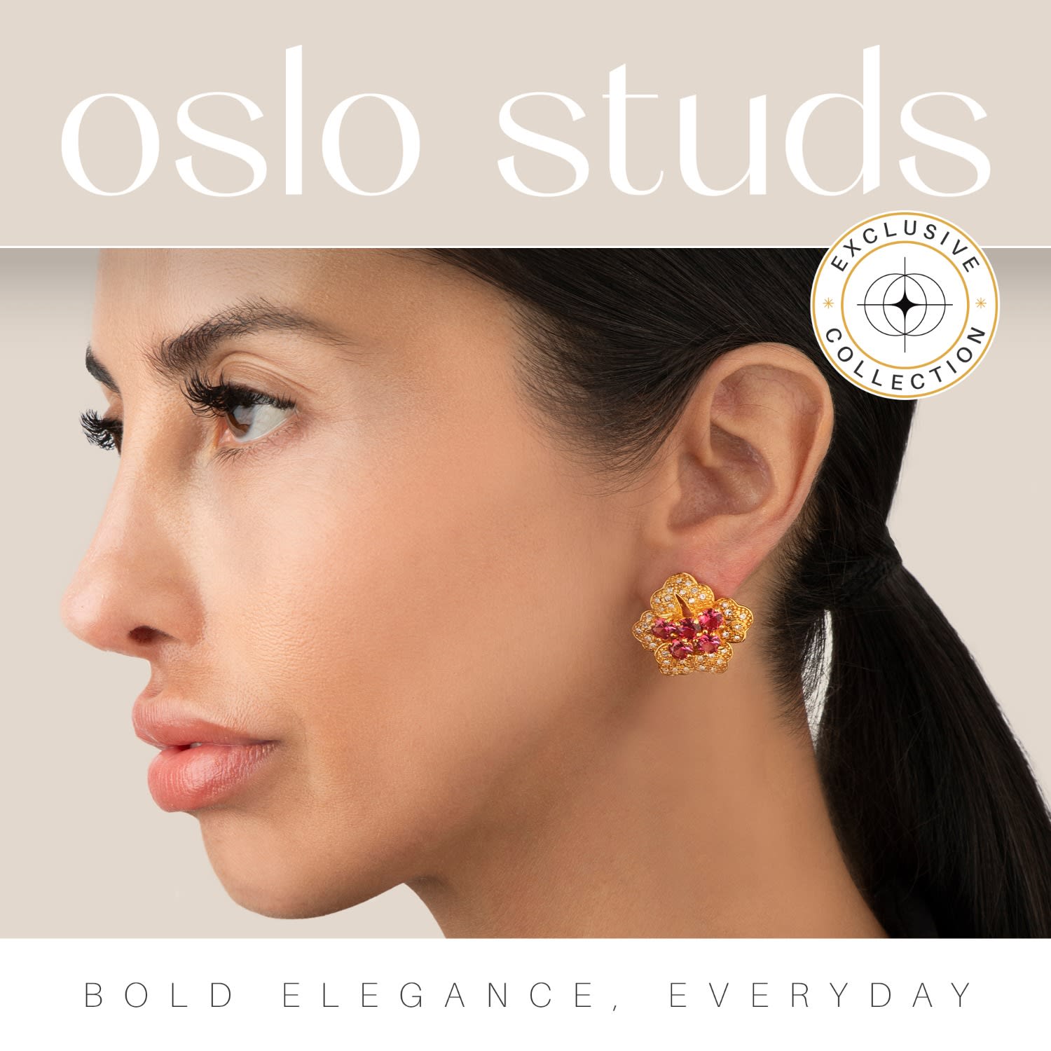 Oslo Studs Clip On
