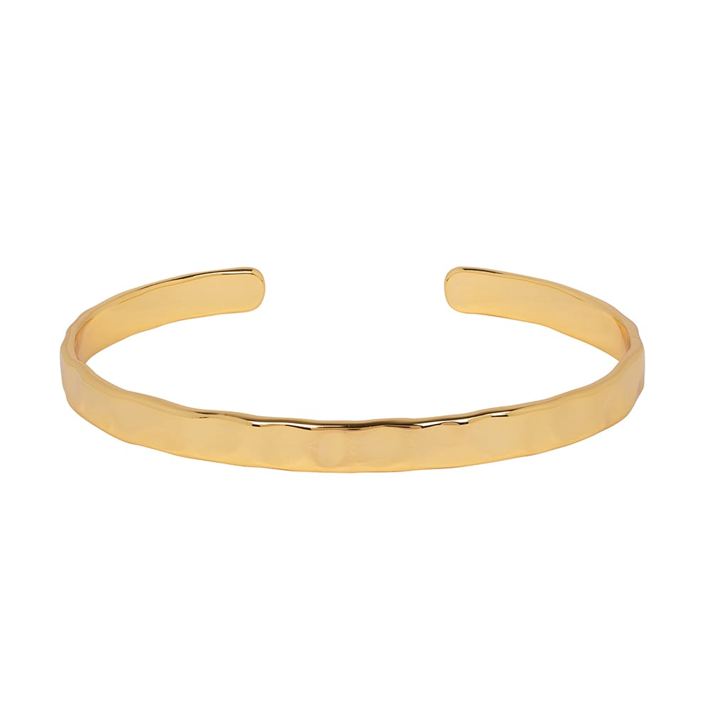 Otto Hammered Gold Bangle