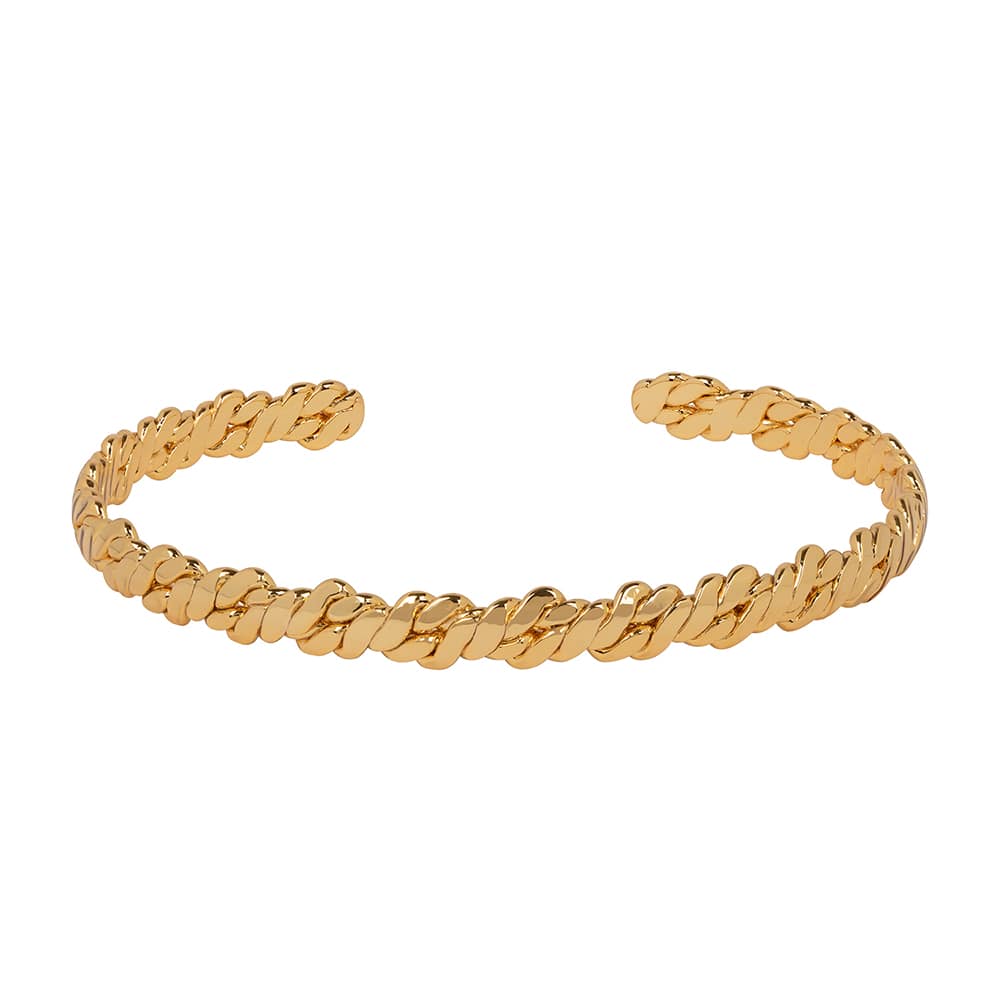 Otto Twisted Gold Bangle