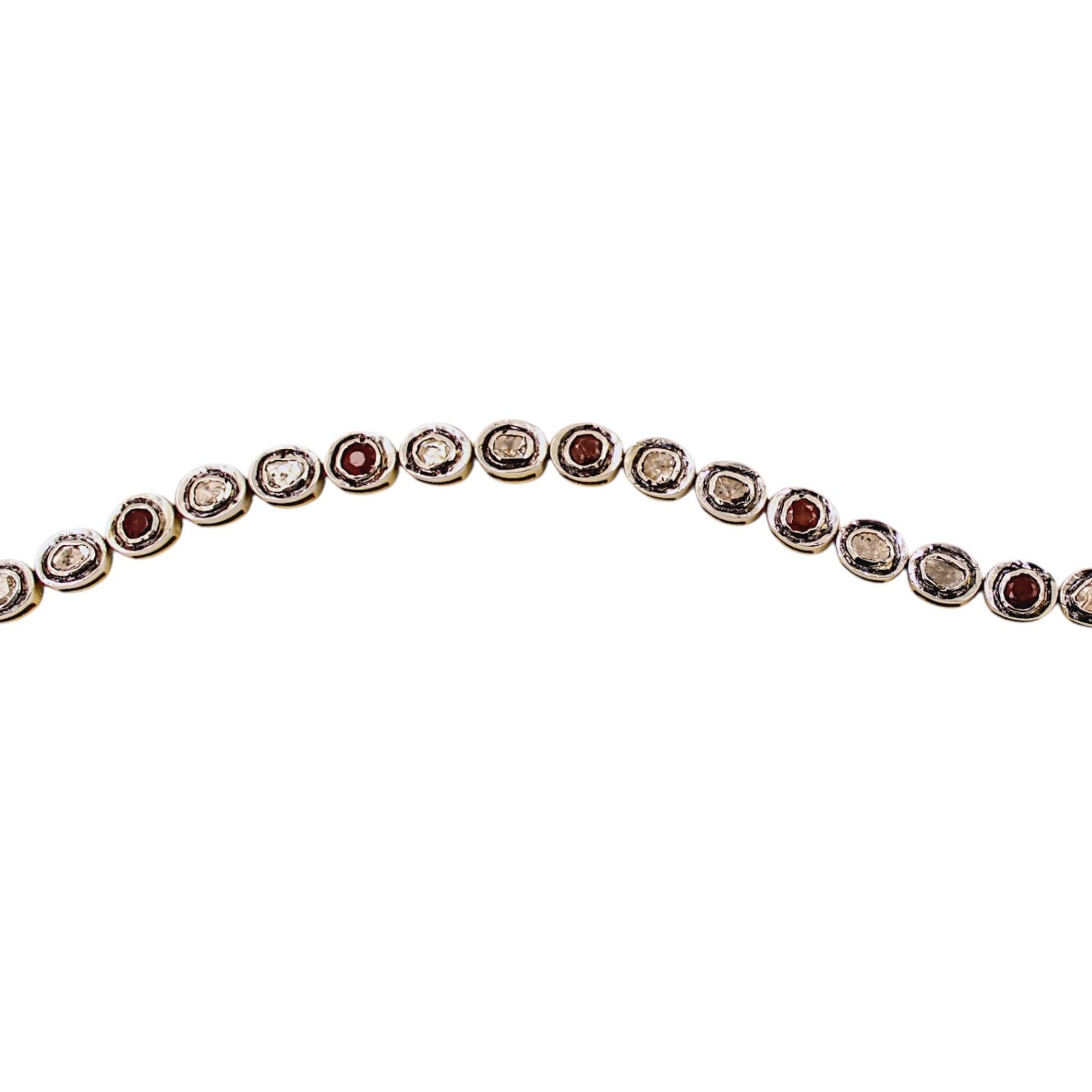 Ottoman Diamond Ruby Bracelet