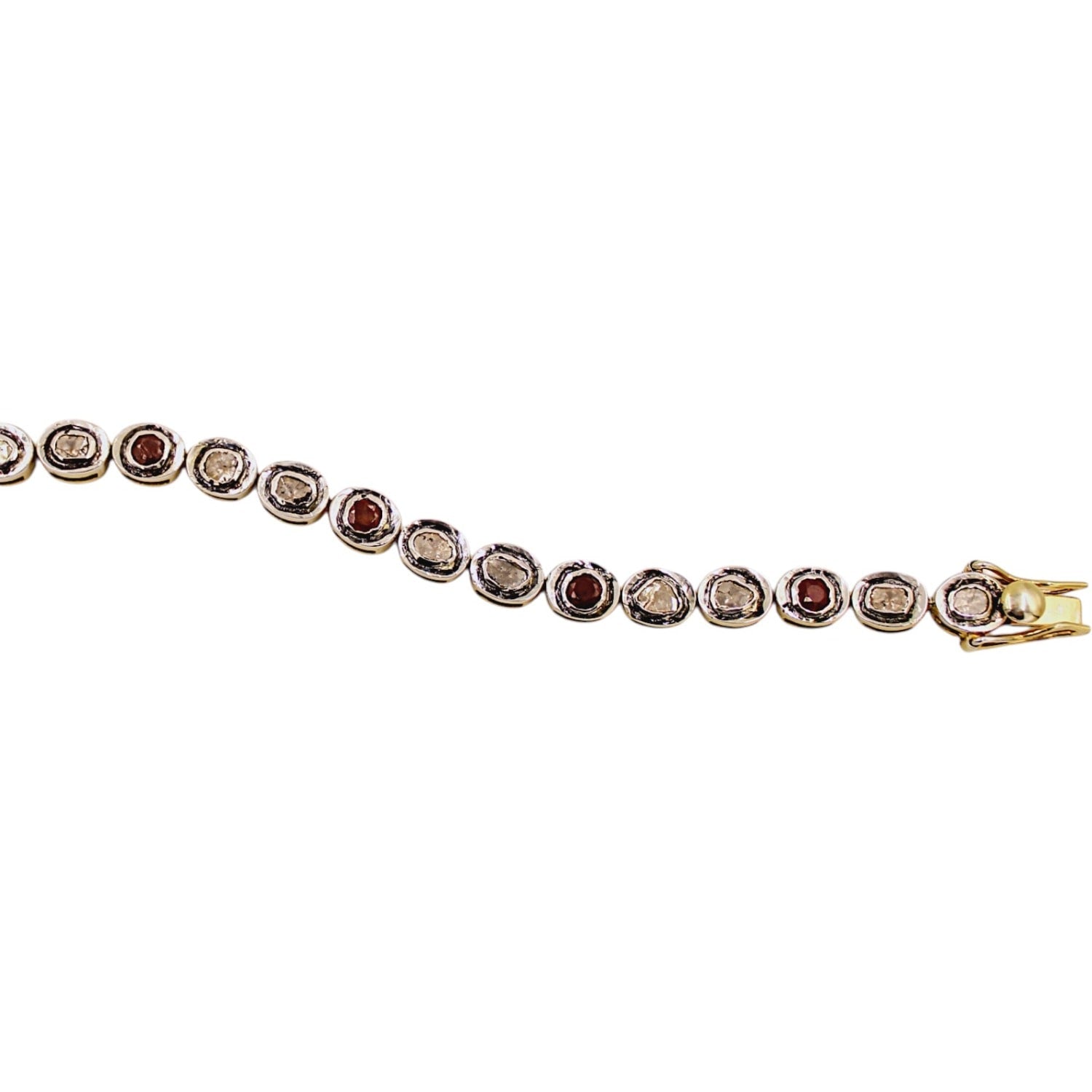 Ottoman Diamond Ruby Bracelet