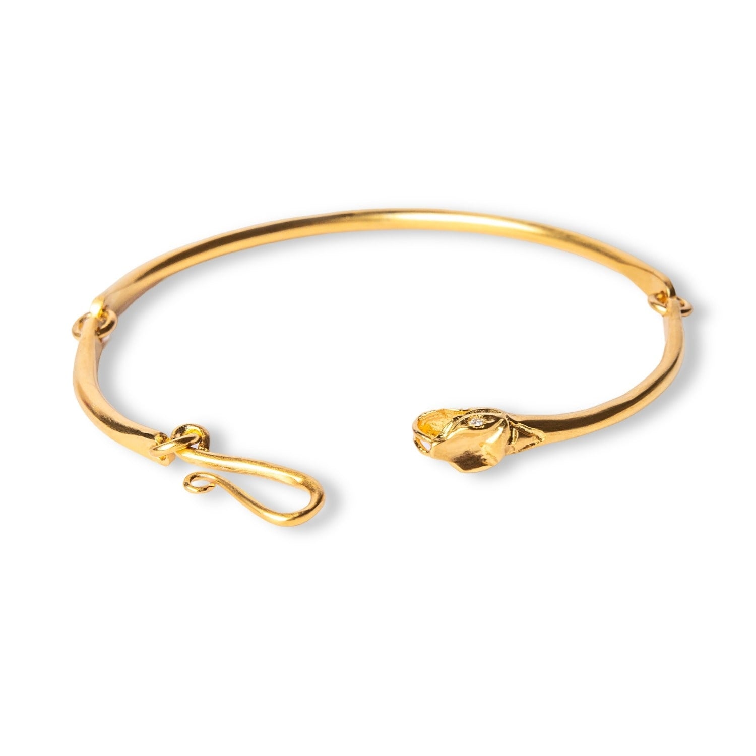 Ouroboros Snake Gold Plated Bracelet
