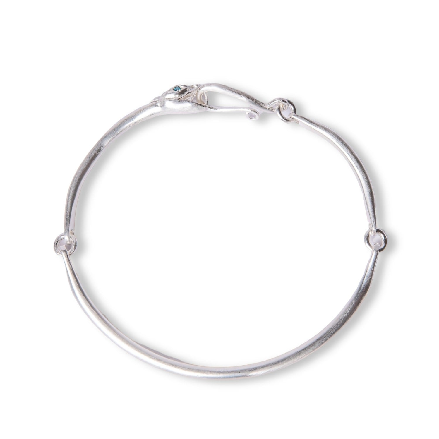 Ouroboros Snake Silver Bracelet