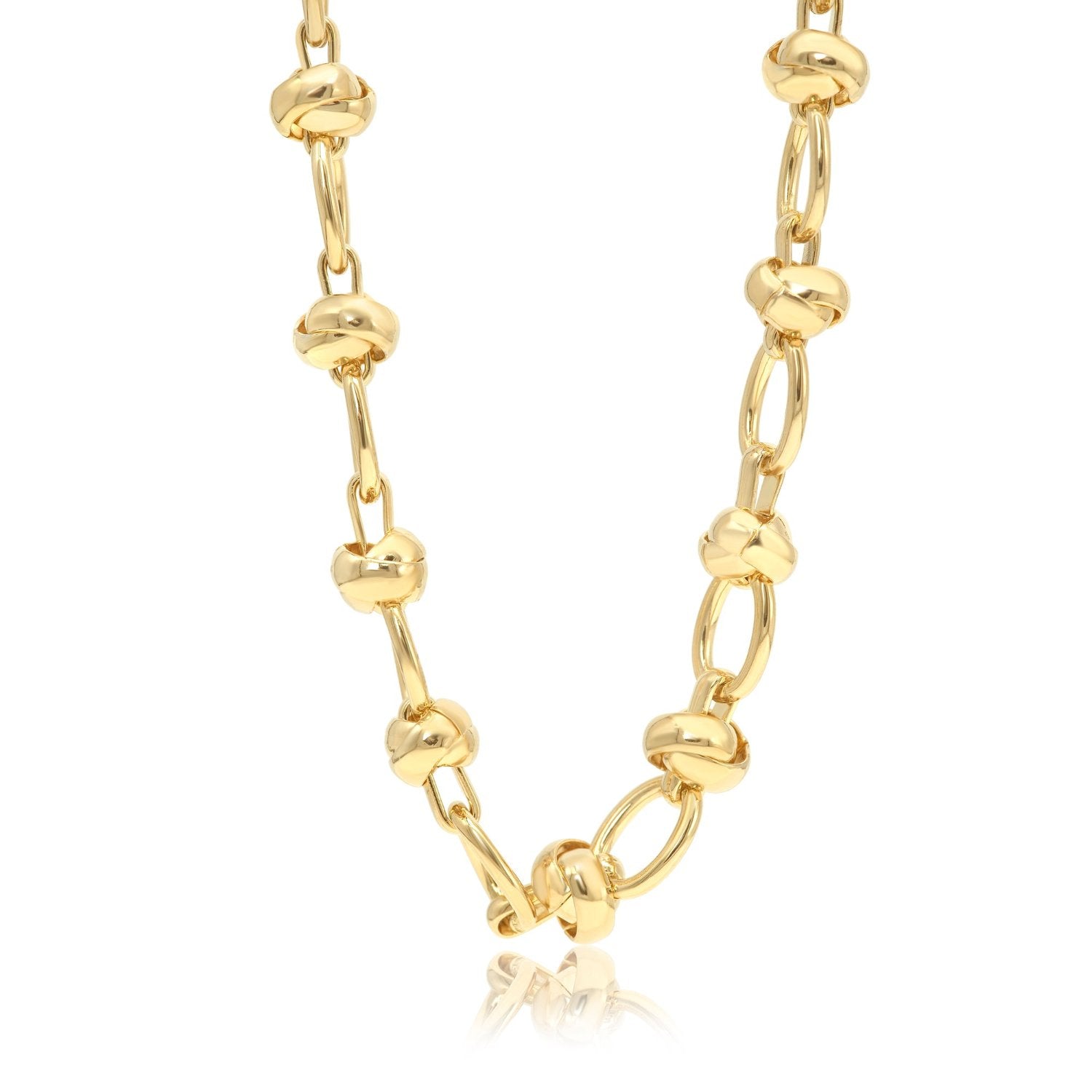 Oval Link Knotted Chain