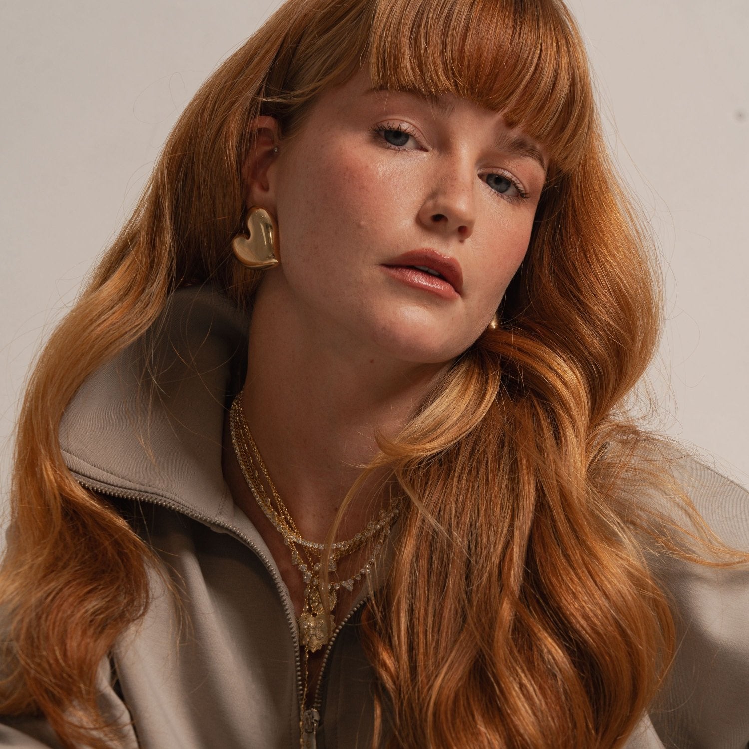 Oversized Puffy Heart Earrings