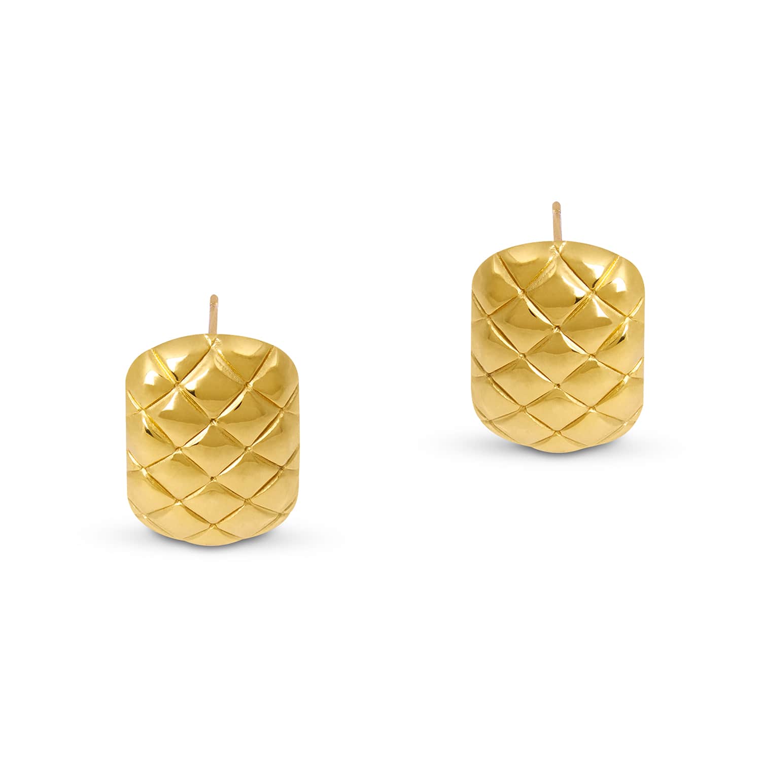 Oversized Textured Stud Earrings