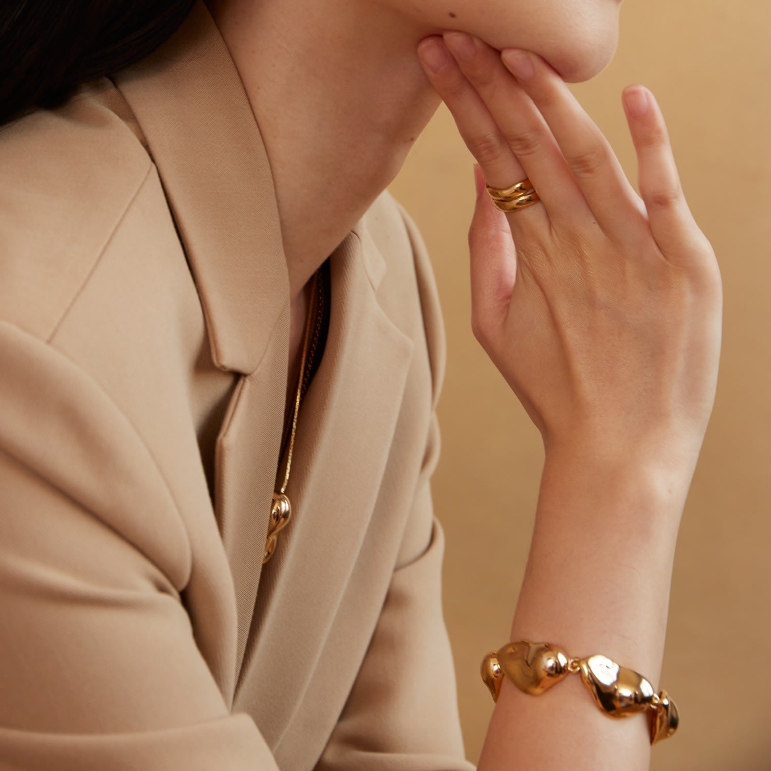 Molten Bracelet Gold