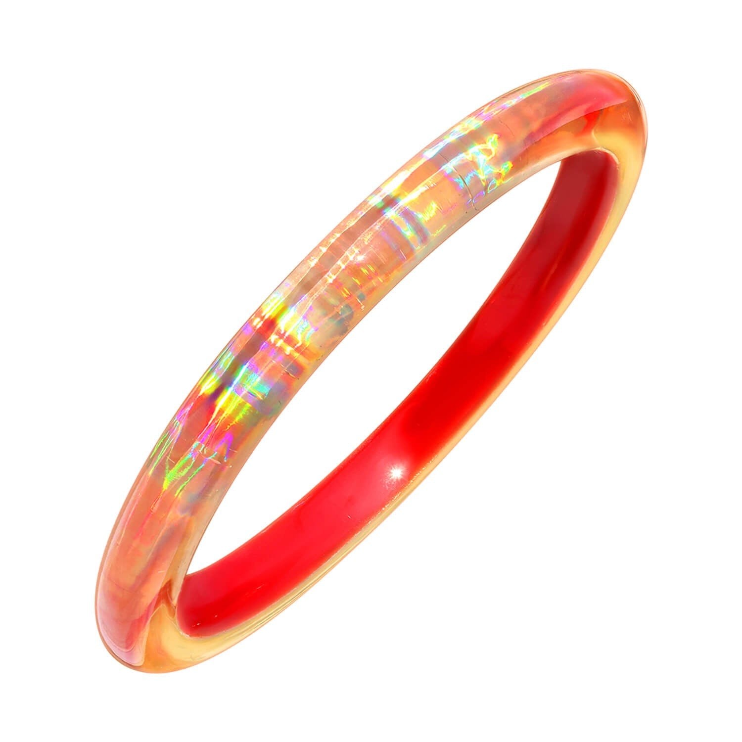 Iridescent Bangle In Red