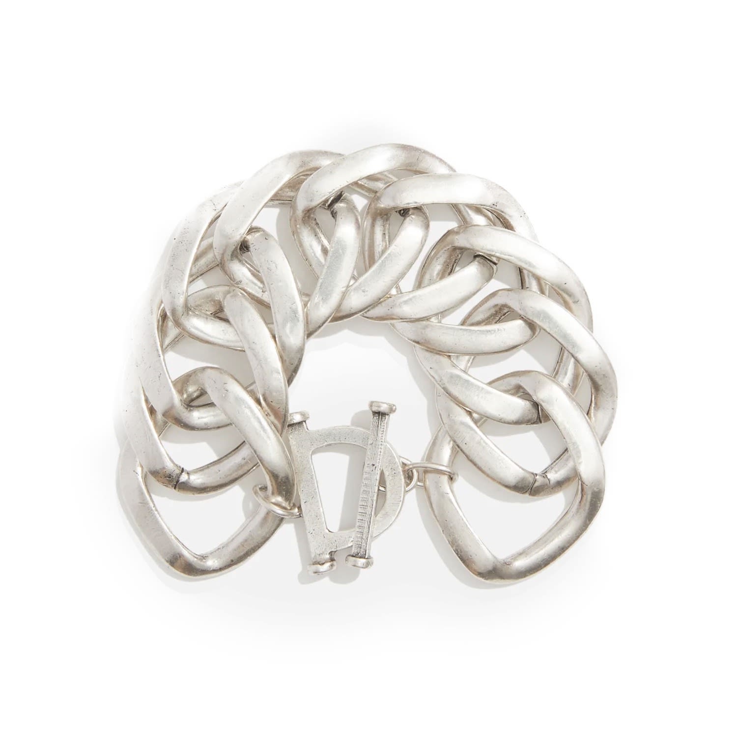 Large Link Bracelet- Silver