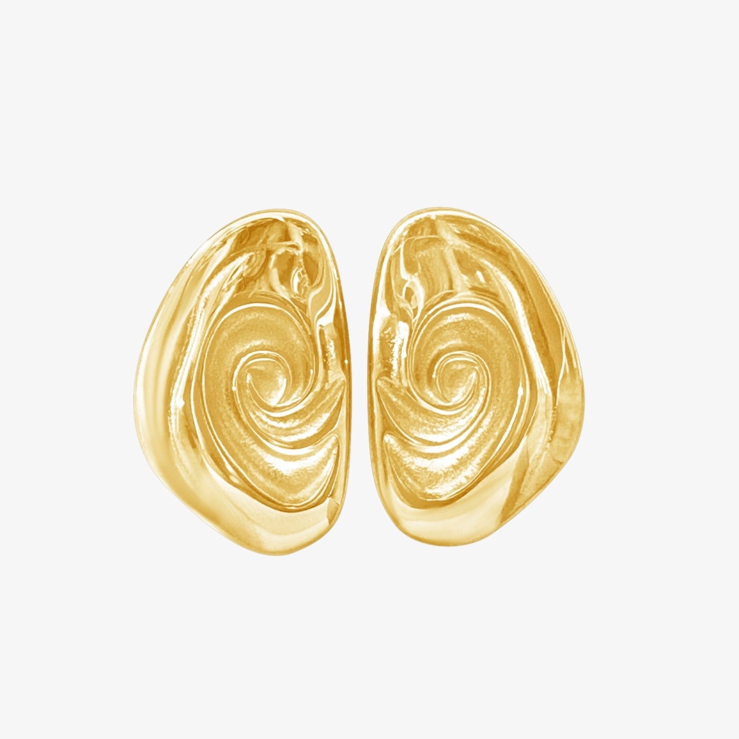 Oyster Earrings Gold