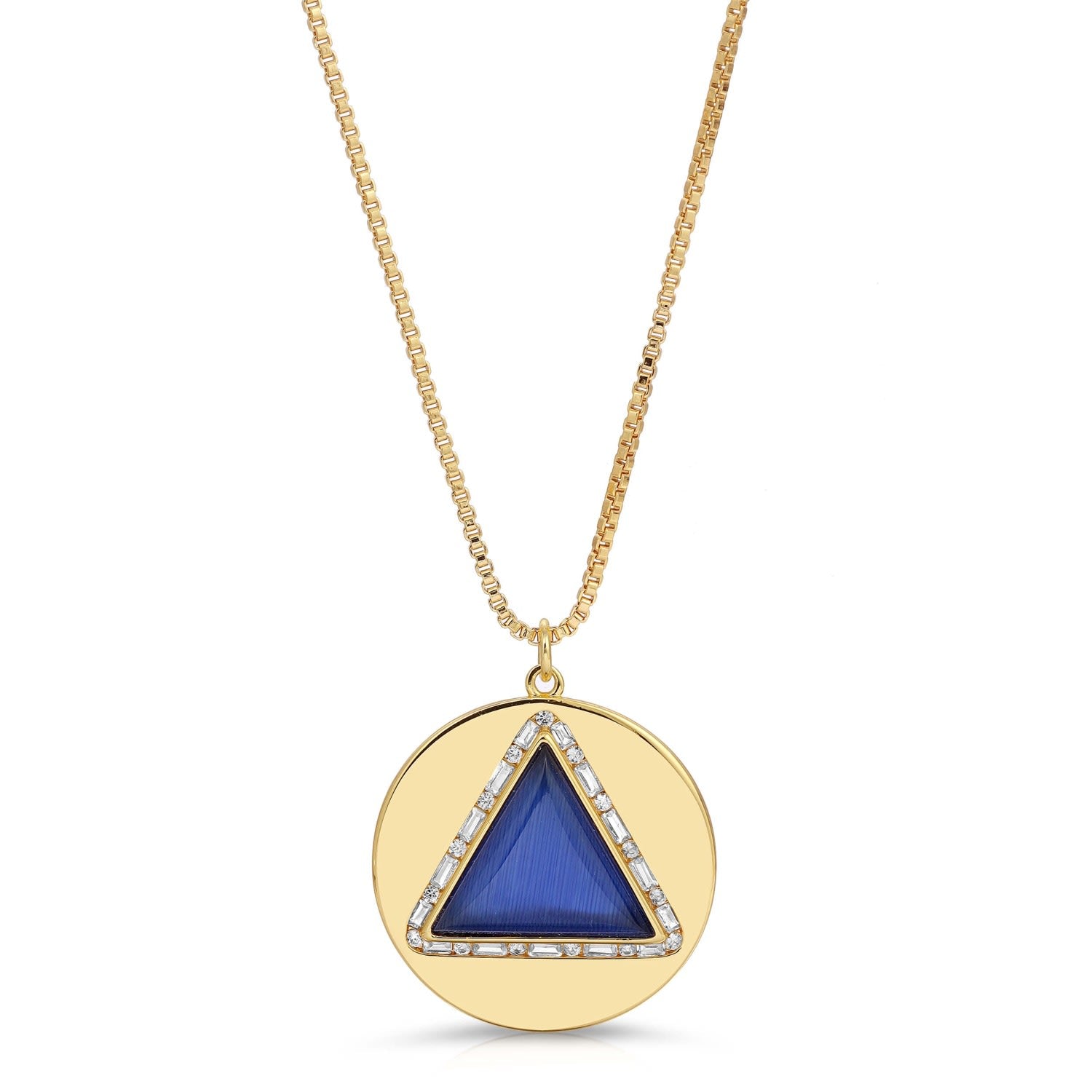 Hey You Necklace, Tiger's Eye - Gold