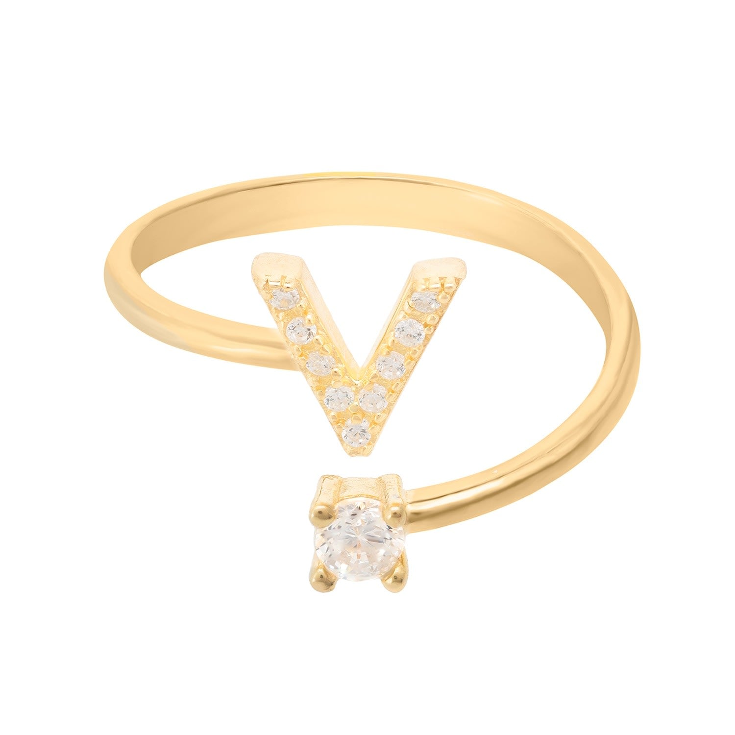 Initial Ring Gold V